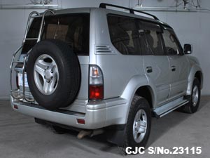 Rear View of Toyota Land Cruiser Prado