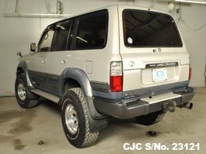 Rear View of  Toyota Land Cruiser