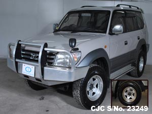 Rear View of Toyota Land Cruiser Prado