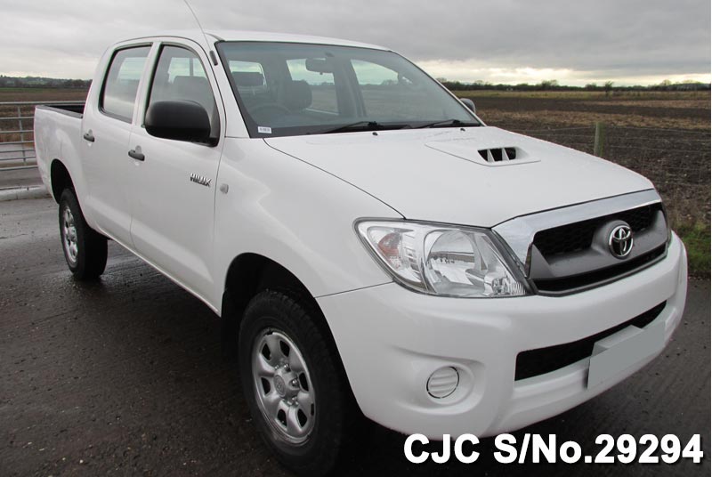 White Toyota Hilux for Diplomats