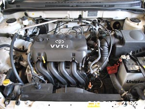 Engine View of Toyota Corolla
