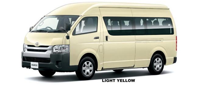 Toyota Hiace Commuter 2023 in Light Yellow