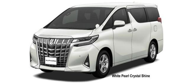 Toyota Alphard 2023 in White Pearl Crystal Shine