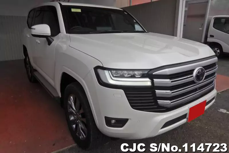 2021 Toyota Land Cruiser Pearl for sale Stock No. 114723 Japanese