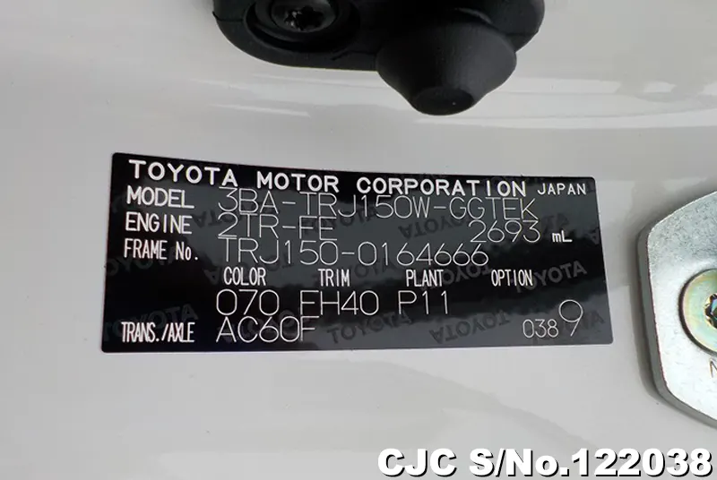 TOYA様　オーダー専用ページ TOYOTA PRADO - LANDCRUISER TX L-PKG 2022 S/N 319640 Used for sale