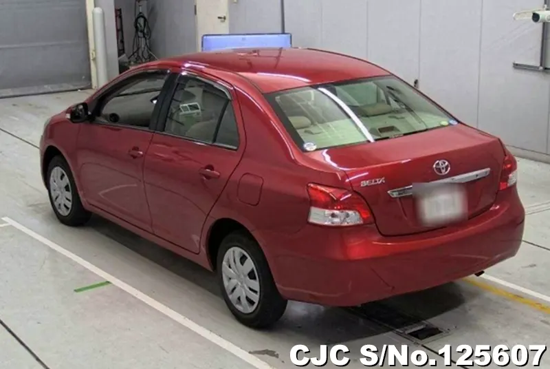 Toyota Belta in Red for Sale Image 1