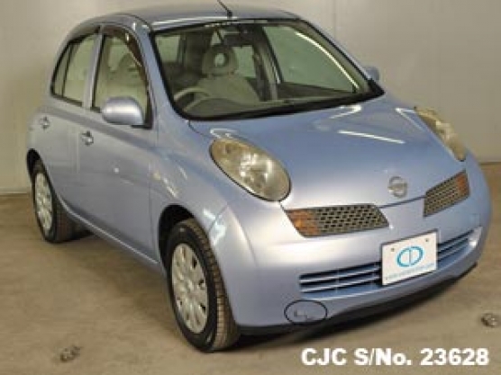  2004 Nissan March Azul Claro a la venta |  Código RS 23628 |  Exportador de autos usados ​​japoneses