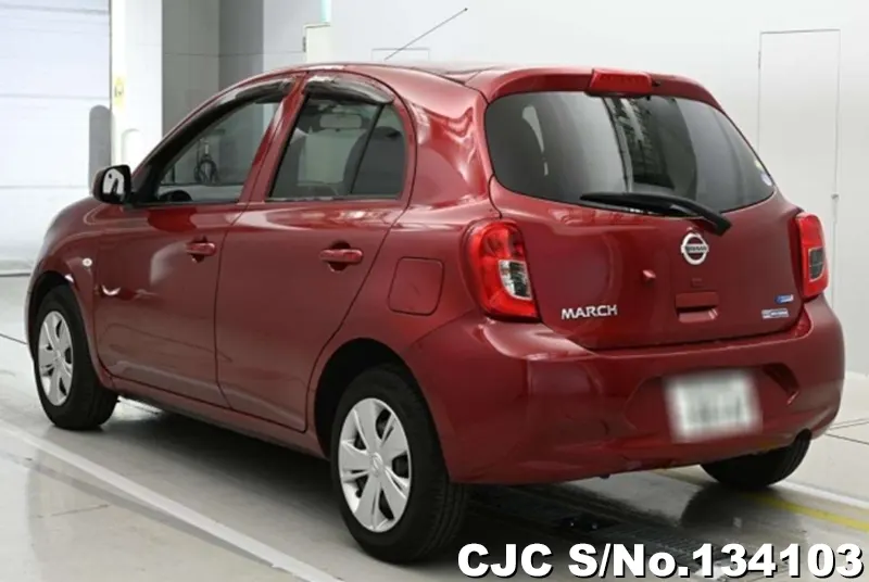 Nissan March in Red for Sale Image 1