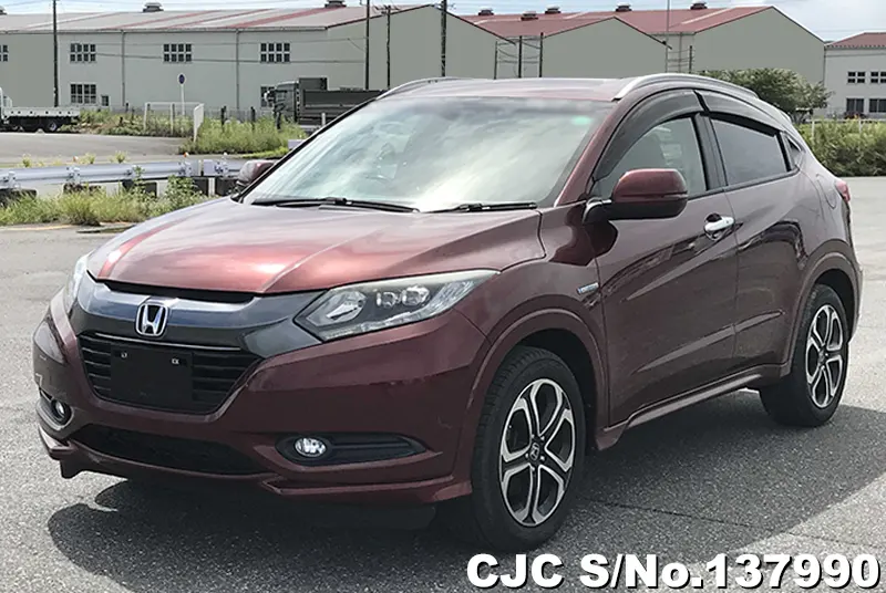 Honda Vezel in Wine for Sale Image 3