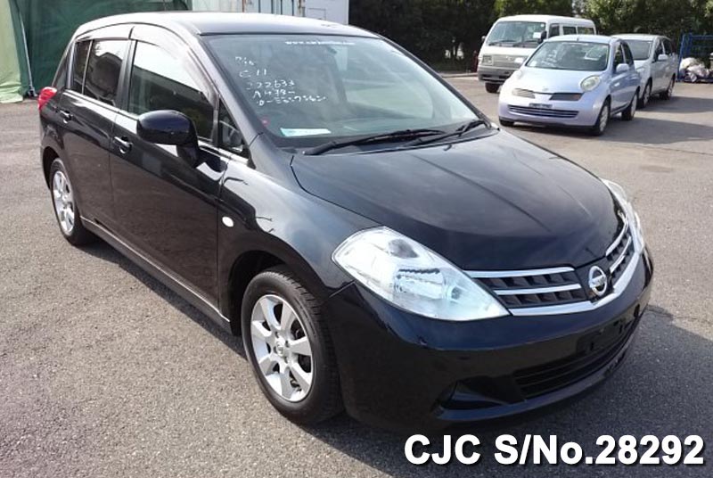 2008 Nissan Tiida Black for sale Stock No. 28292 Japanese Used Cars