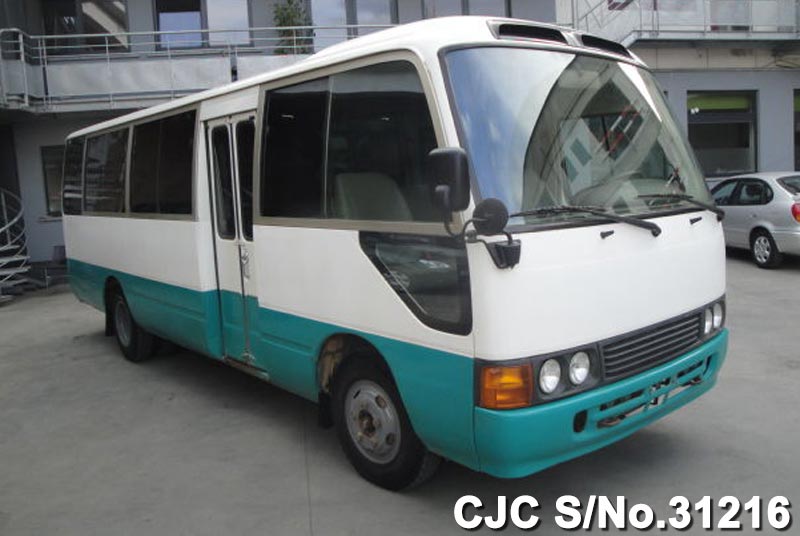 1998 Left Hand Toyota Coaster White 2 Tone for sale Stock No. 31216