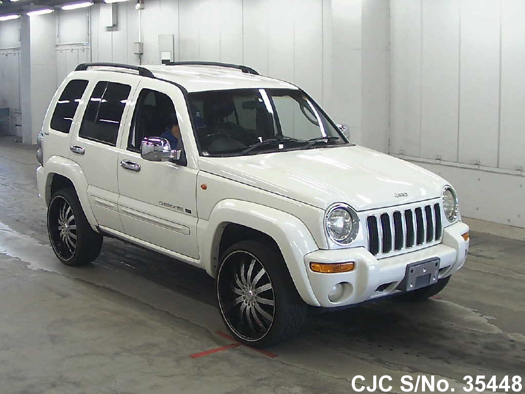 2002 Jeep Cherokee White for sale Stock No. 35448 Japanese Used