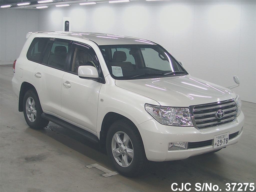 2007 Toyota Land Cruiser White for sale Stock No. 37275 Japanese
