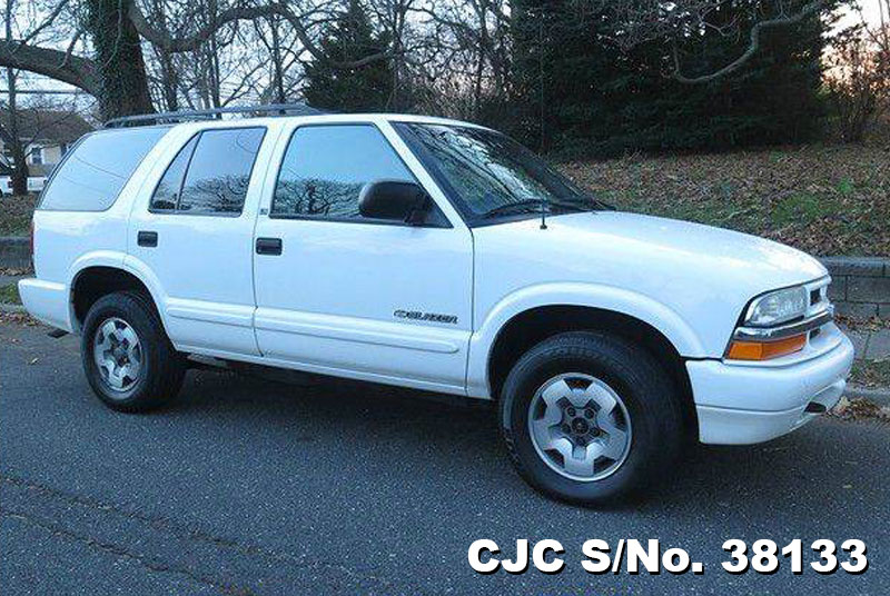 2003 Left Hand Chevrolet Blazer White for sale | Stock No. 38133 | Left