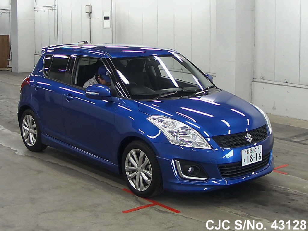 2014 Suzuki Swift Blue for sale Stock No. 43128 Japanese Used Cars