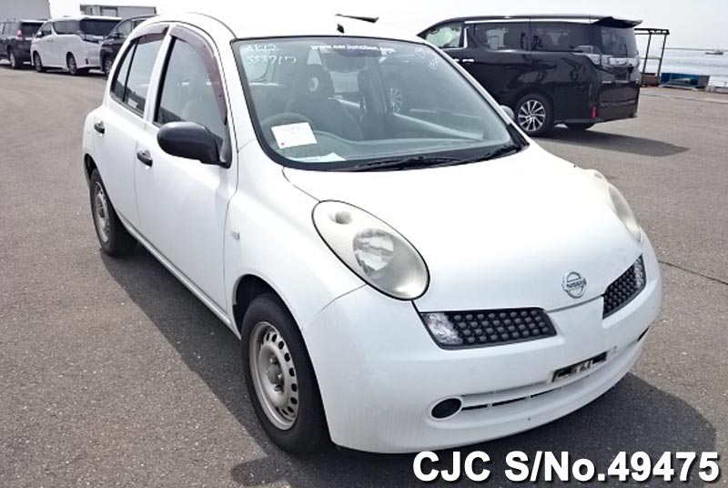 日産MARCH 2007 Nissan March White for sale | Stock No. 49475 | Japanese Used