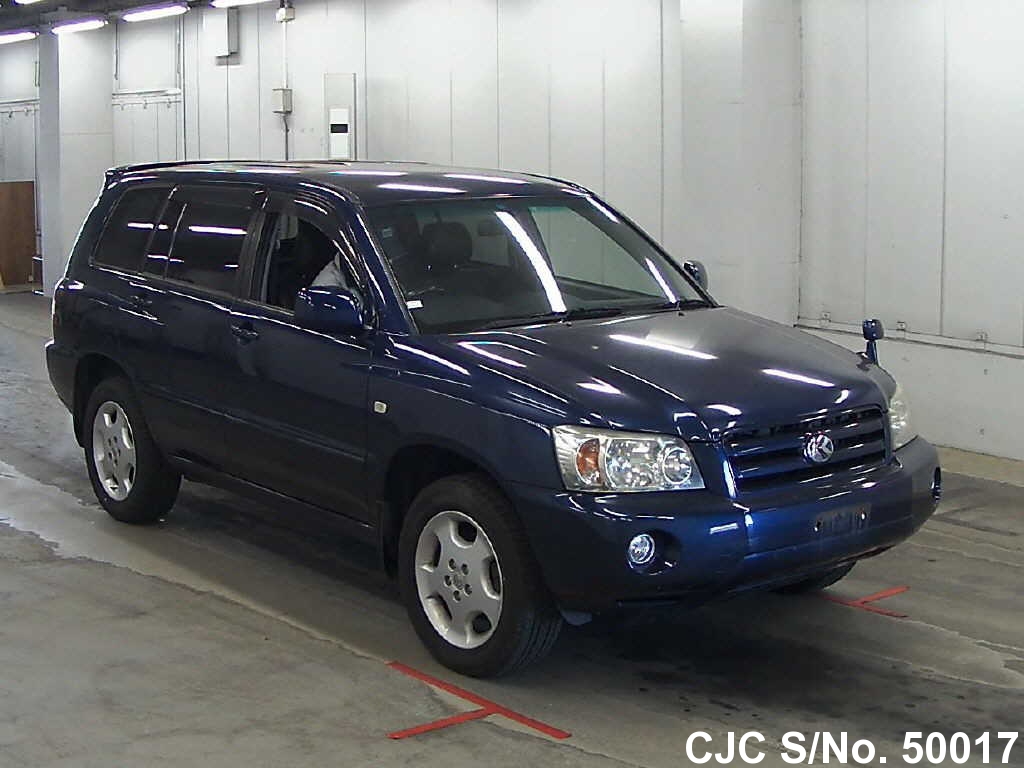 2005 Toyota Kluger Blue for sale Stock No. 50017 Japanese Used Cars