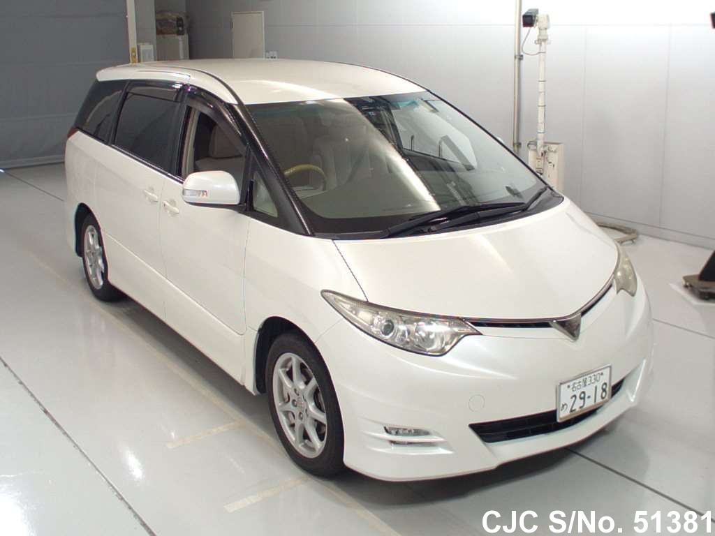 2008 Toyota Estima White for sale Stock No. 51381 Japanese Used
