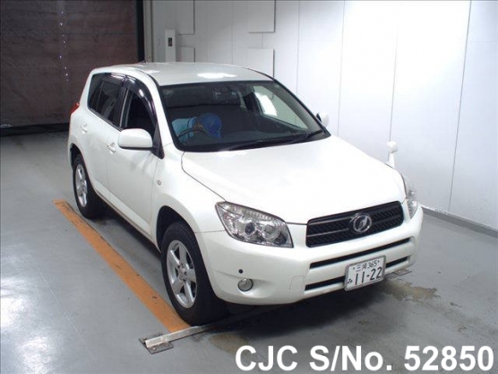 2008 Toyota Rav4 White for sale | Stock No. 52850 | Japanese Used Cars ...