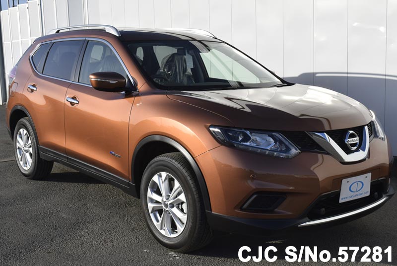 2017 Nissan XTrail Hybrid Orange Metallic for sale Stock No. 57281 Japanese Used Cars Exporter