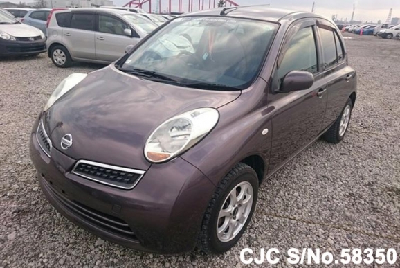 March 2008 Nissan March Grayish Purple Metallic for sale | Stock