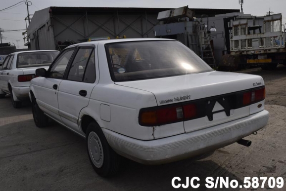 1990 Nissan Sunny White For Sale Stock No 58709 Japanese Used