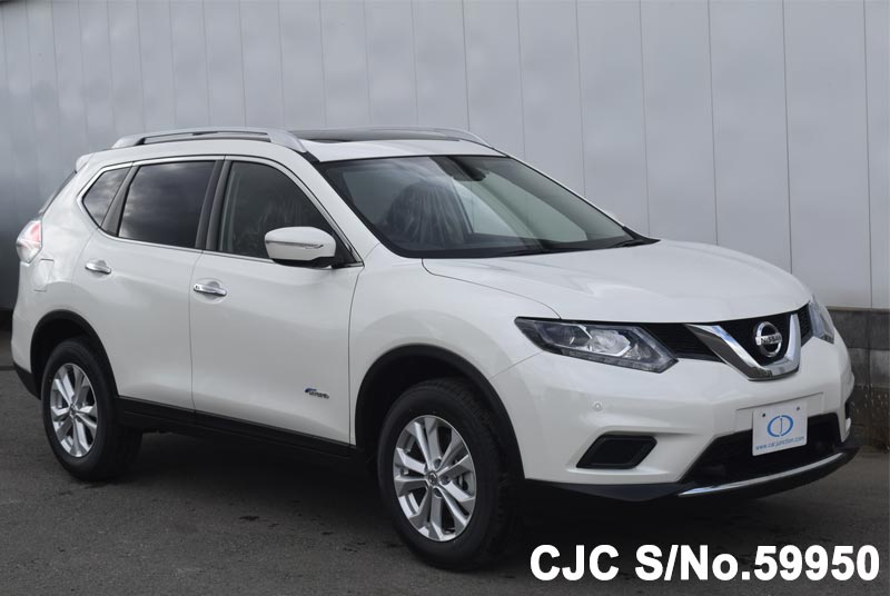17 Nissan X Trail Hybrid Pearl White For Sale Stock No Japanese Used Cars Exporter