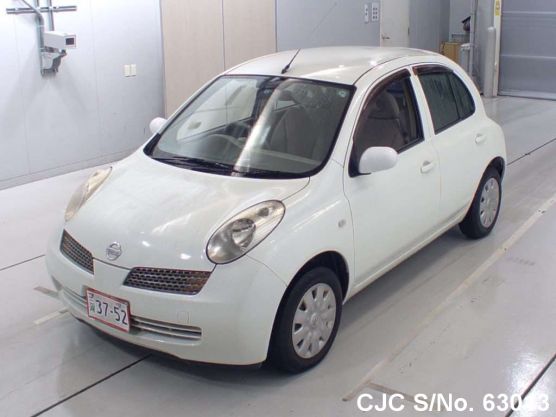 2003 Nissan March White for sale | Stock No. 63013 | Japanese Used