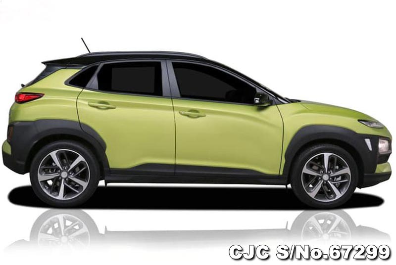 2018 Hyundai Kona Green for sale | Stock No. 67299 | Japanese Used Cars ...