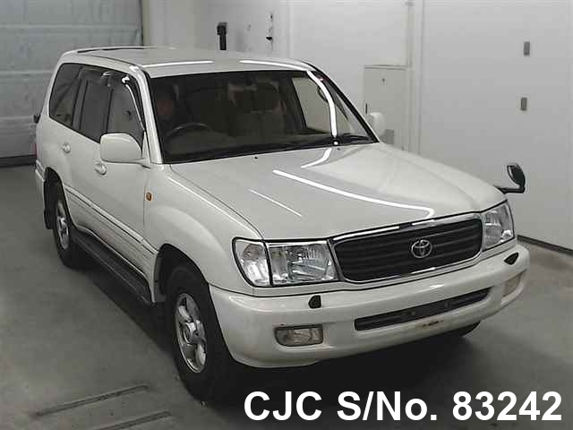 2000 Toyota Land Cruiser White for sale | Stock No. 83242 | Japanese ...