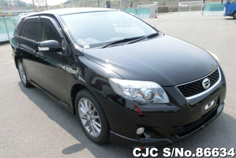2011 Toyota Corolla Fielder Black for sale | Stock No. 86634 | Japanese ...