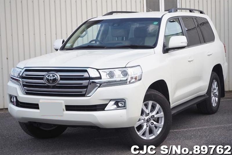 2019 Toyota Land Cruiser White for sale | Stock No. 89762 | Japanese ...