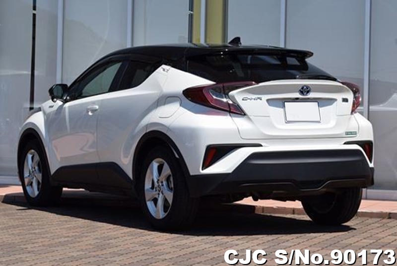 2018 Toyota CHR Hybrid White for sale Stock No. 90173 Japanese