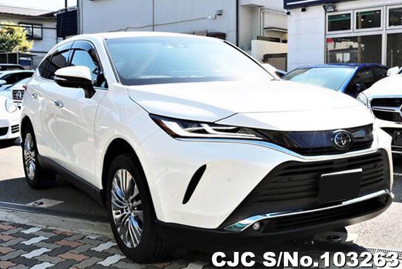 2021 Toyota Harrier Pearl for sale Stock No. 103263 Japanese Used Cars Exporter