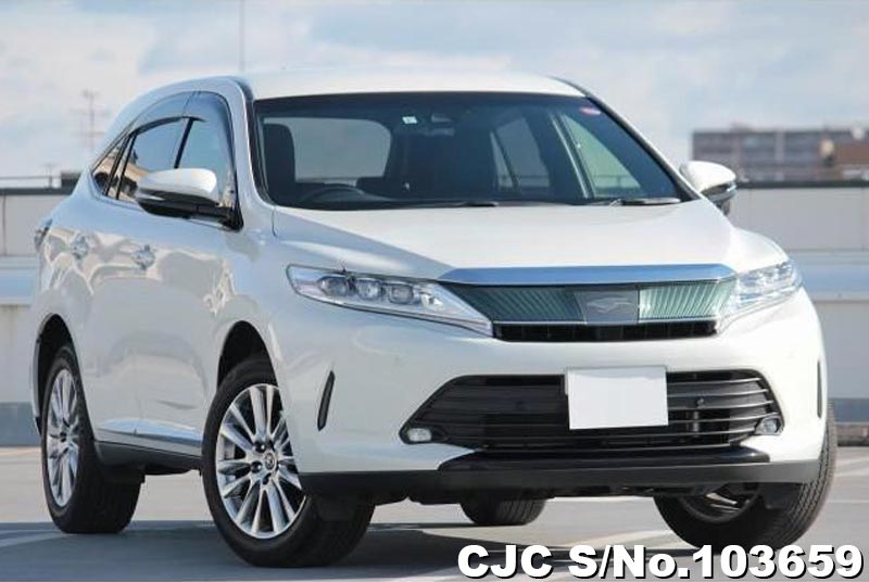 2019 Toyota Harrier White for sale | Stock No. 103659 | Japanese Used ...