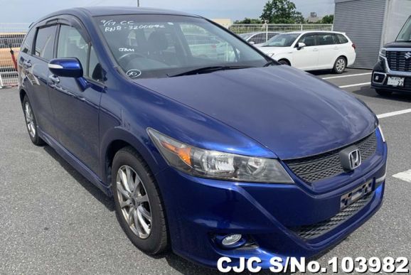 2013 Honda Stream Blue for sale | Stock No. 103982 | Japanese Used Cars