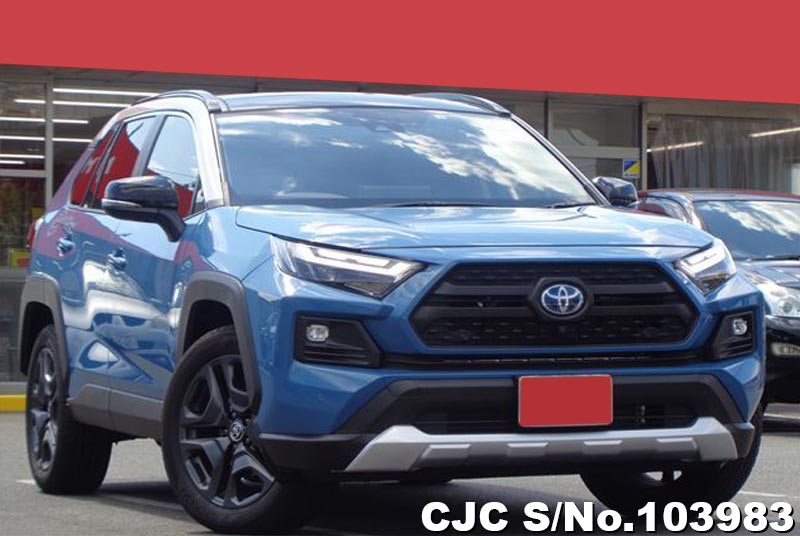2022 Toyota Rav4 Blue 2 Tone for sale Stock No. 103983 Japanese Used Cars Exporter