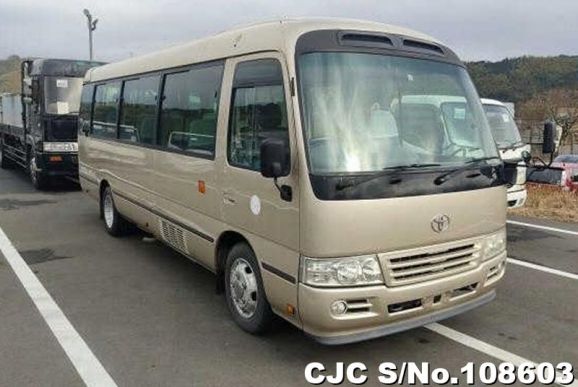 Toyota Coaster in Champagne for Sale Image 0