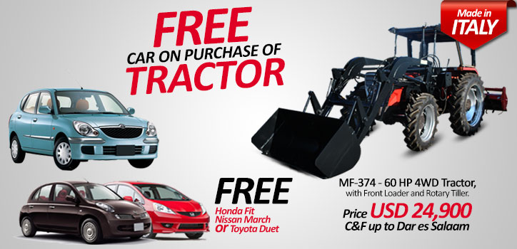 Buy Massey Ferguson MF-374 Tractor and Get a Free Car
